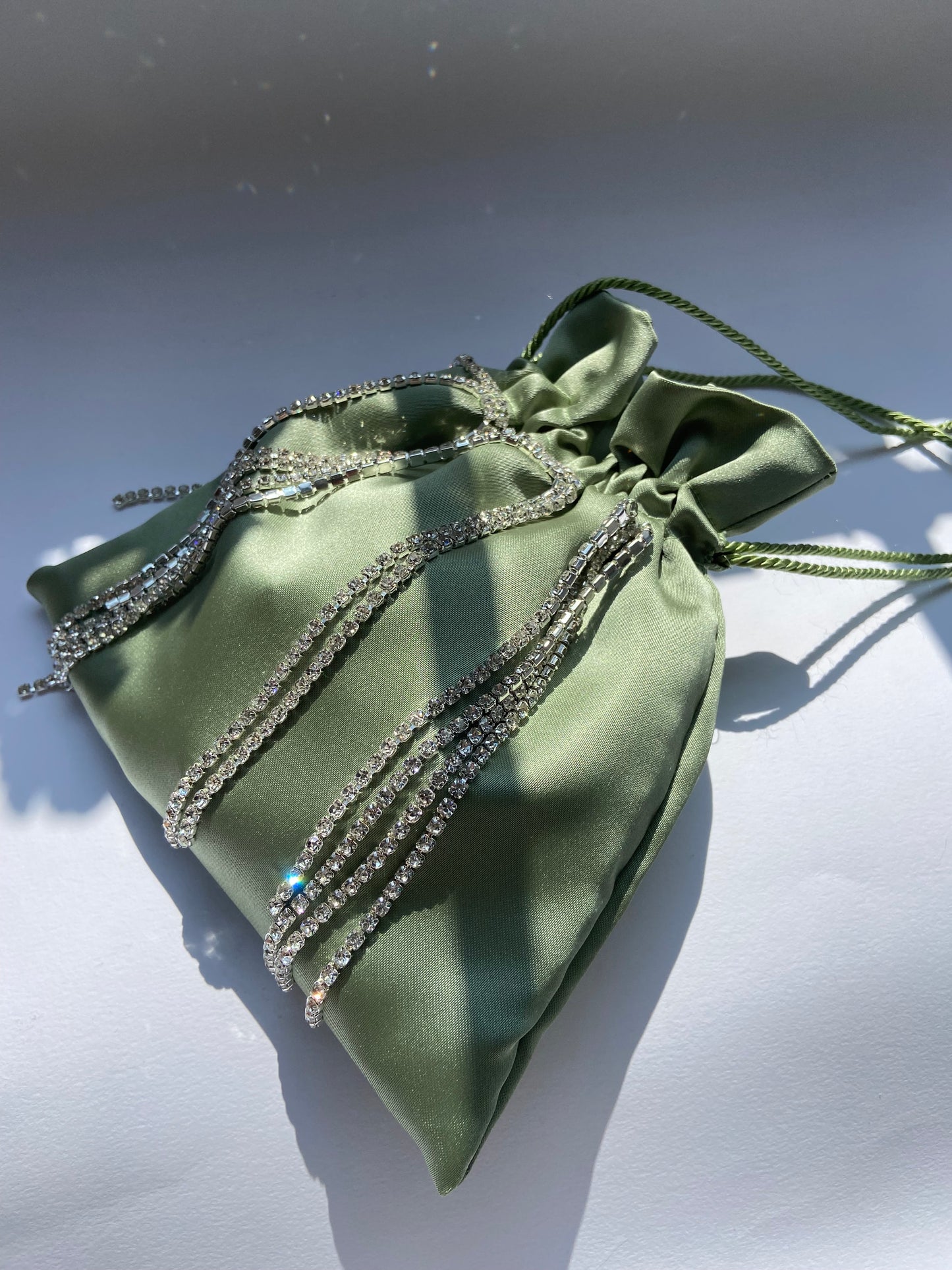 Mini con strass lunghi