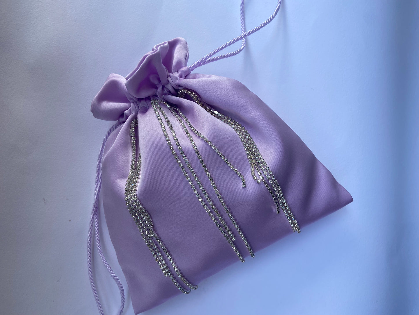 Mini con strass lunghi