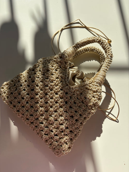 Crochet Glitter Oro